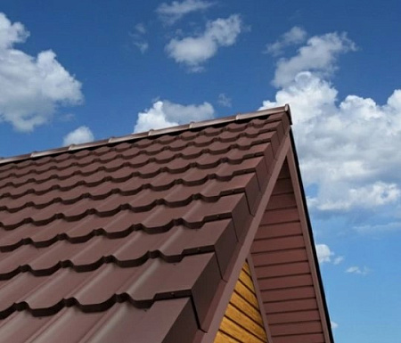 Металлочерепица Гранд Лайн / Grand Line, коллекция Kvinta Plus, 0,5 Rooftop бархат Zn 180, цвет RAL 7024 (мокрый асфальт)