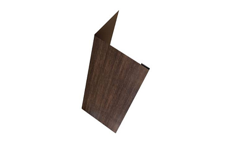 Нащельник 25х35 жалюзи (для калиток и ворот) Grand Line Milan,Tokyo, 0,45 Print-double Elite, Antique wood