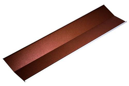 Ендова Метротайл (Metrotile), цвет коричневый, 1355х360 мм