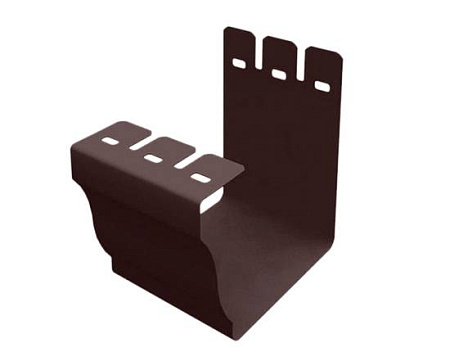 Соединитель желоба Vortex / Вортекс Гранд Лайн, Pe, цвет RAL 8017 (шоколад)