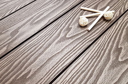 Террасная доска Смарт 3D Terrapol / Террапол ДПК полнотелая без паза, 3000х130х24 мм, цвет венге соренто