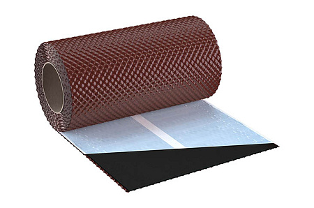 Гофрированная лента примыкания Eurovent Flex 3D ALU, 5 м, RAL 8015 каштан