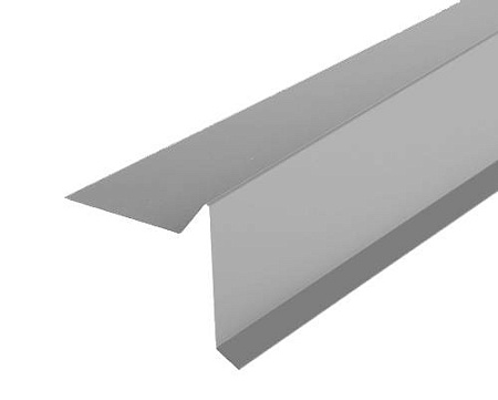 Торцевая планка (ветровая) 2000 мм РЕ Ral 7004 (серый) Торцевая планка (ветровая) 2000 мм РЕ Ral 7004 (серый)