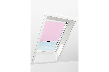 Штора рулонная затемняющая Roto ZRV M, 65x98, роза