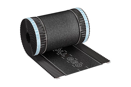 Коньковая лента Eurovent ROLL GEO, 240 мм x 5 м, RAL 8019 темно-коричневый