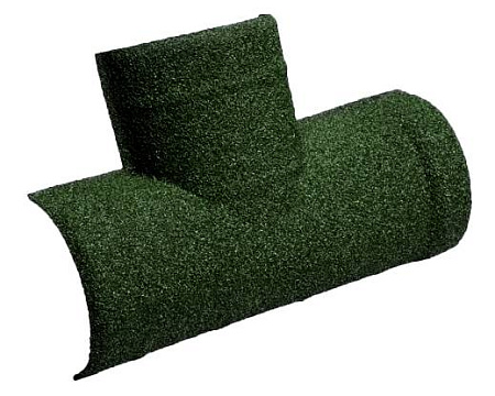 T-образный конек 205 Gerard полукруглый, пластик, 515 мм, forest green (131)