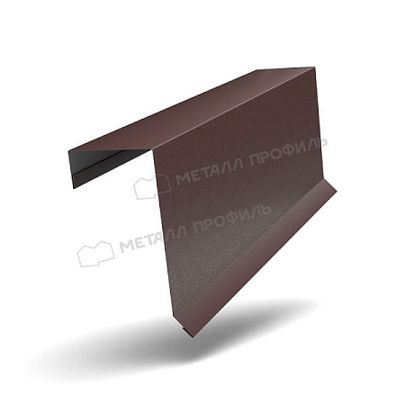 Планка торцевая кровельная FASTCLICK VikingMP E 0.5, 65х130х2000 RAL 8019 серо-коричневый Планка торцевая кровельная FASTCLICK VikingMP E 0.5, 65х130х2000 RAL 8019 серо-коричневый