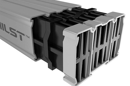 Продольный соединитель алюминиевой лаги HILST Pro 60х40
