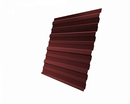 Профнастил С10А Гранд Лайн / Grand Line 0.5 GreenCoat Pural Matt Zn 275, цвет RR 29 красный (RAL 3009)