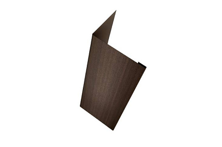 Нащельник 25х35 жалюзи (для калиток и ворот) Grand Line Milan,Tokyo, 0,45 Print Elite, Coffee wood