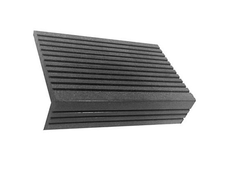 Декоративный уголок из ДПК, 30х70х3000 мм, антрацит (черный)