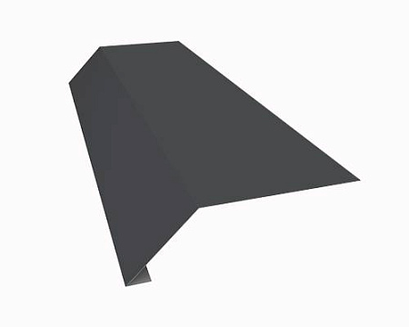 Карнизная планка (капельник), 2000 мм РЕ Ral 9011 (черный)