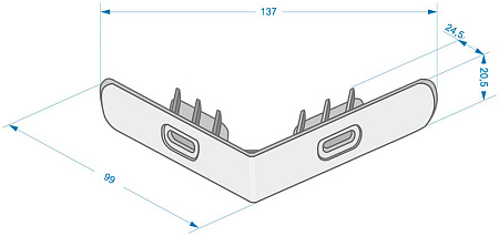 Фасадные панели Docke Premium Dufour, 1052x425 мм, капрун