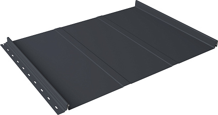 Кликфальц Лайн Grand Line 0,5 Drap ТХ с пленкой на замках RAL 7024 мокрый асфальт Кликфальц Лайн Grand Line 0,5 Drap ТХ с пленкой на замках RAL 7024 мокрый асфальт