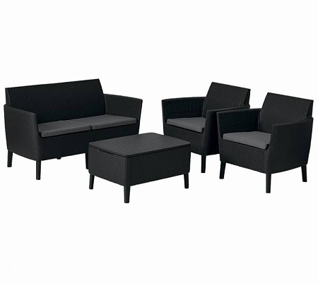 Дачная мебель Salemo set Allibert (Аллиберт), цвет графит