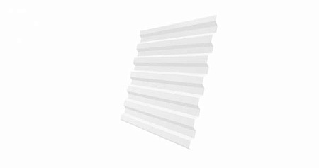 Профнастил С21R Гранд Лайн / Grand Line 0,45 PE Zn 100-180, цвет RAL 9003 (сигнально-белый)