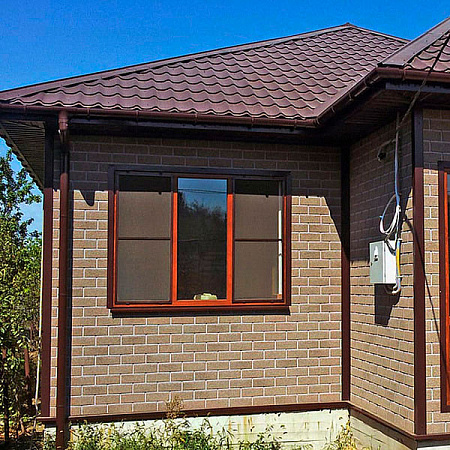 Фасадная плитка 1000х250 мм (2 кв.м/уп.) Технониколь Hauberk Кирпич, античный