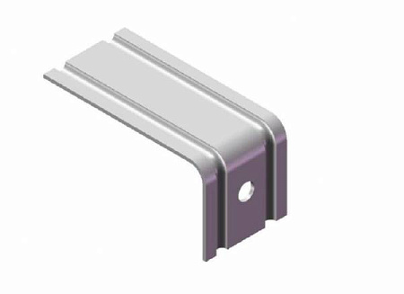 Кронштейн оконный Aquasystem / Аквасистем, оцинкованный с покрытием, 150х50х50 мм (1,2 мм)