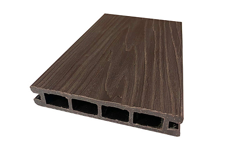 Террасная доска из МПК, 6000x140x25 мм, фактура дерева, венге