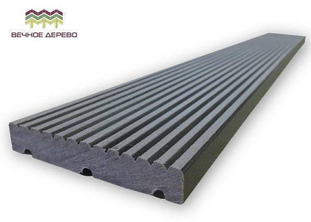 Боковая планка ДПК палисандр, 65х12х3000 мм