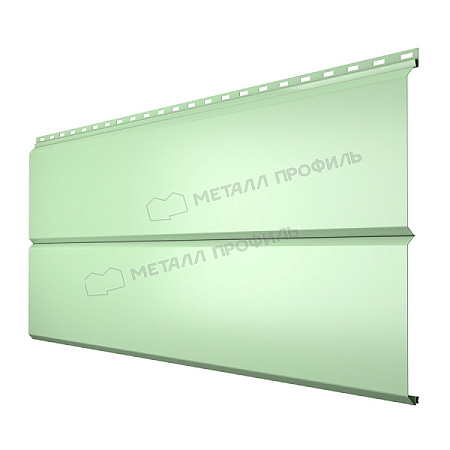 Металлический сайдинг Металл Профиль L брус XL Гладкий, 0.45 PE, RAL 6019 зеленая пастель Металлический сайдинг Металл Профиль L брус XL Гладкий, 0.45 PE, RAL 6019 зеленая пастель
