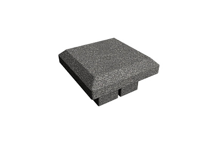 Колпак для столба GRINDERDECO, 120x120 мм, серый базальт