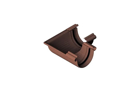 Угол желоба 90° ПВХ Элит Альта Профиль, D125 мм, коричневый