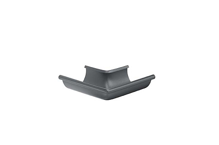 Угол желоба наружный 90° D150 Aquasystem PU Matt, RAL 7024 графит