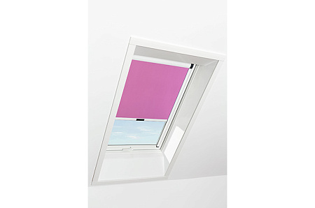 Штора рулонная затемняющая Roto ZRV M, 114x140, розовая
