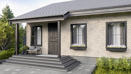 Фасадные панели Технониколь ОПТИМА Камень, слоновая кость