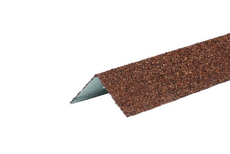 Угол внешний металлический (50х50х1250 мм) гранулят Технониколь Hauberk, терракотовый