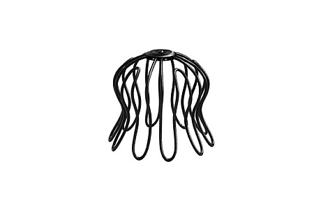 Сетка воронки "паук" D100 Aquasystem PU Matt, RAL 9005 черный