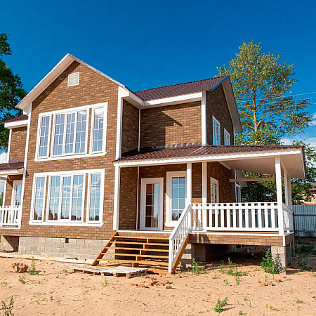 Фасадная плитка 1000х250 мм (2 кв.м/уп.) Технониколь Hauberk Кирпич, песчаный Фасадная плитка 1000х250 мм (2 кв.м/уп.) Технониколь Hauberk Кирпич, песчаный