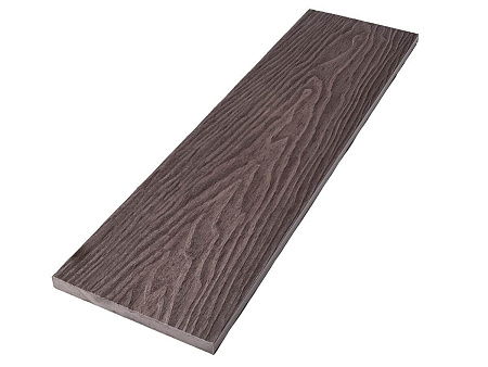 Заборная доска (подступенок) Bordo полнотелая, 4000x11x140 мм, цвет венге