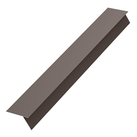 Карнизная планка Aquasystem AQUACLICK, 0.5 PU MATT, Zn 275, 130х30х80, RR 32 темно-коричневый