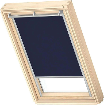 Блэкаут шторы на направляющих Velux DKL MK08, 78х140, синий