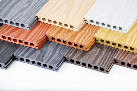 Бесшовная террасная доска из МПК, 140х25х3000, какао