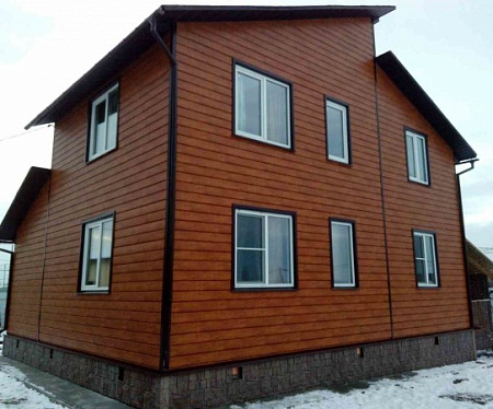 Металлический сайдинг Гранд Лайн / Grand Line профиль ЭкоБрус, PE 0.45, цвет Ral 5002 (ультрамарин)