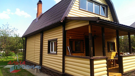 Околооконная планка Альта Профиль Blockhouse (Блокхаус), 3000 мм, красно-коричневый