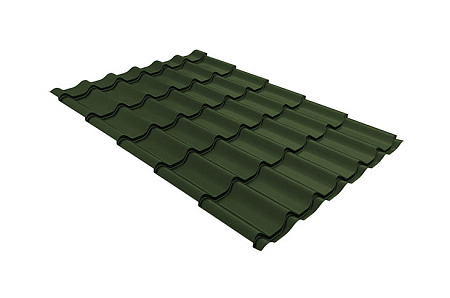 Волновой профиль Grand Line Classic, 0,5 GreenCoat Pural BT, Zn 275, RR 11 темно-зеленый (RAL 6020 хромовая зелень)