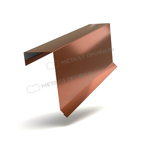 Планка торцевая кровельная FASTCLICK PURMAN 0.5, 65х130х2000 Argillite