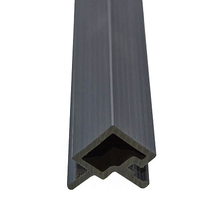 Угловой профиль CM Wall, 4000x56x49 мм, ebony (серый)