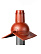Выход канализации коньковый Krovent Pipe-cone, кирпичный