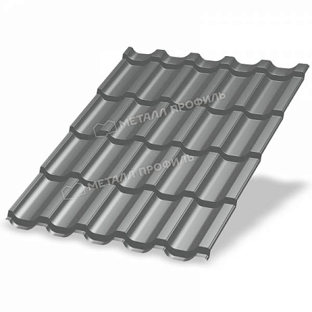 Металлочерепица Металл Профиль Трамонтана, NormanMP 0.5, белый алюминий RAL9006