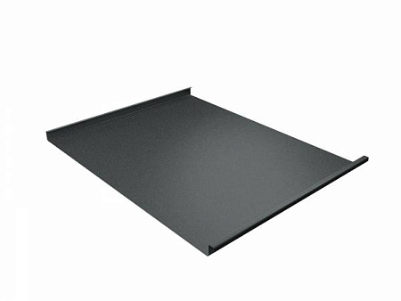 Фальц двойной стоячий Гранд Лайн / Grand Line, Drap 0.45, цвет RAL 7016 (антрацитово-серый) Фальц двойной стоячий Гранд Лайн / Grand Line, Drap 0.45, цвет RAL 7016 (антрацитово-серый)