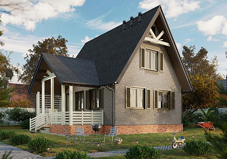 Ламинированная битумная черепица Docke Dragon EUROPA, Серый, 2,38 м2/уп