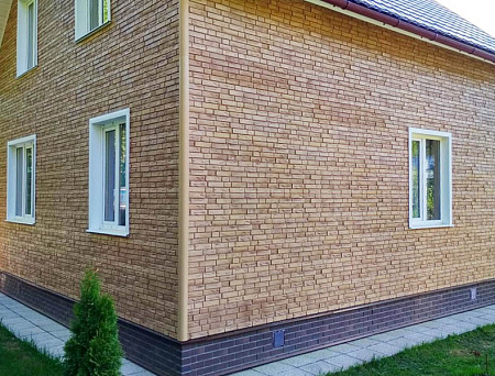 Фасадная панель Я-Фасад Grand Line Демидовский кирпич, слоновая кость