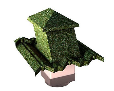Вентиляционный выход Gerard G 15-45 (пластик), 150х150 мм, sage (271)