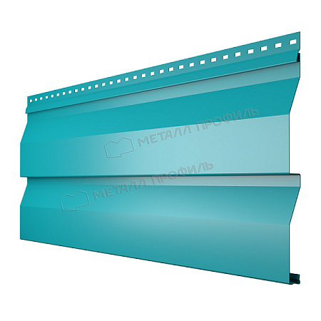 Металлический сайдинг Металл Профиль Корабельная доска, 0.45 PE, RAL 5021 синяя вода