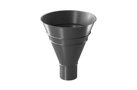 Воронка водосборная Docke STAL PREMIUM D90, RAL 7024 графит